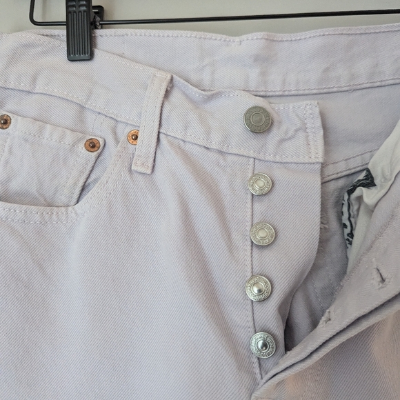 Levi's Pale Lavender High Rise Jeans - Picture 3 of 3